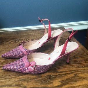 Linea Paola Pink Slingback Pumps